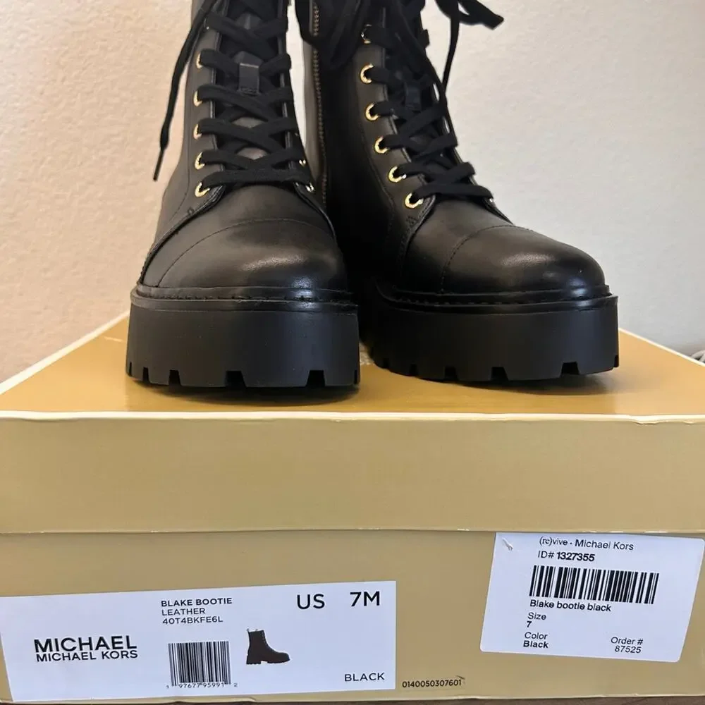 Michael Kors Blake Bootie Black Boots Woman’s size 7